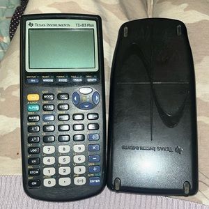 TI-83 Plus Graphing Calculator Texas Instruments Black